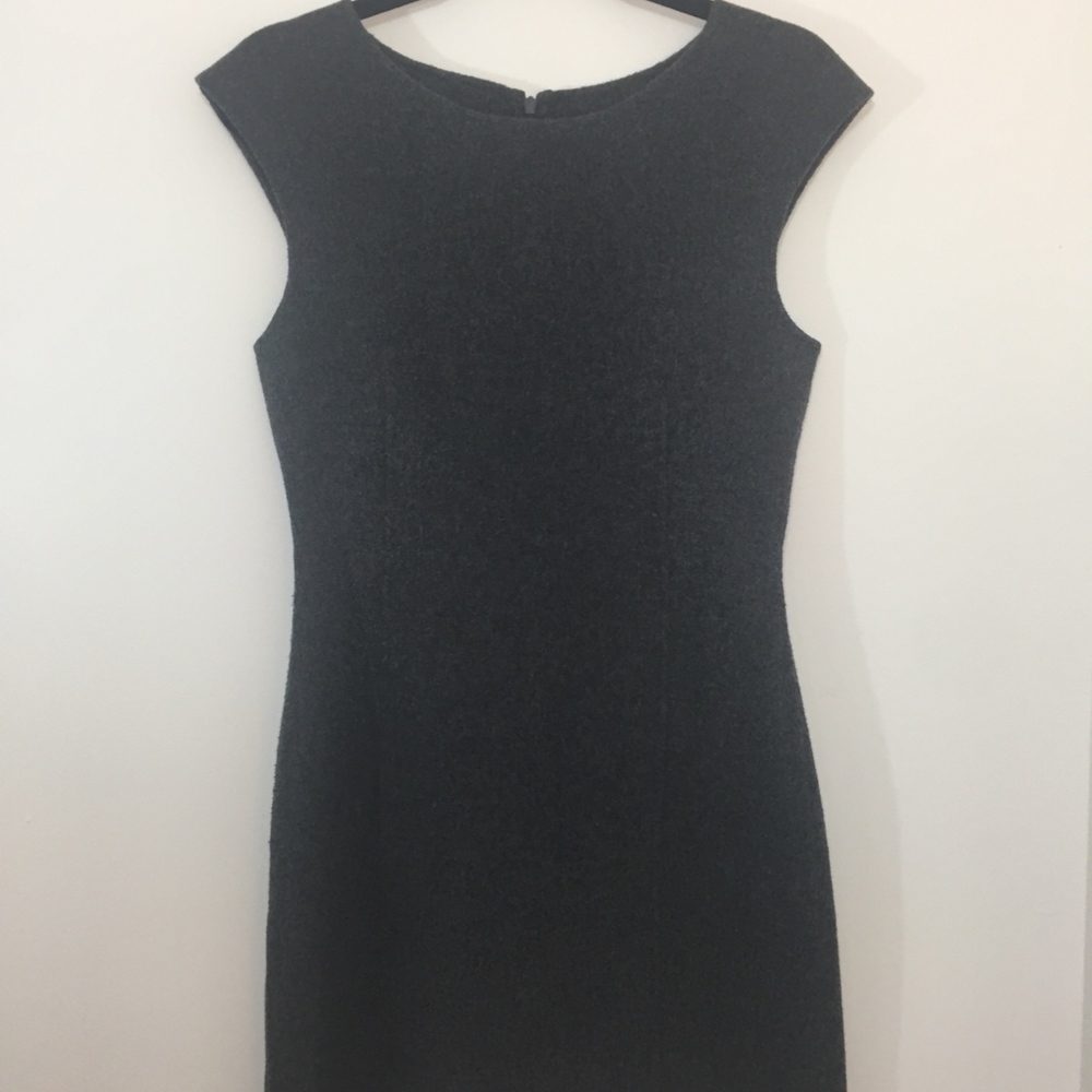 Theory Dress, Size 6, Charcoal Grey, Wool